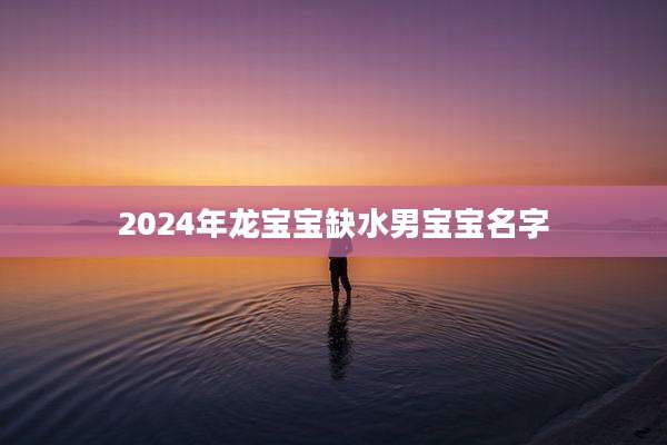 2024年龙宝宝缺水男宝宝名字