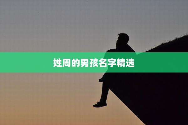 姓周的男孩名字精选