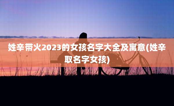 姓辛带火2023的女孩名字大全及寓意(姓辛取名字女孩)