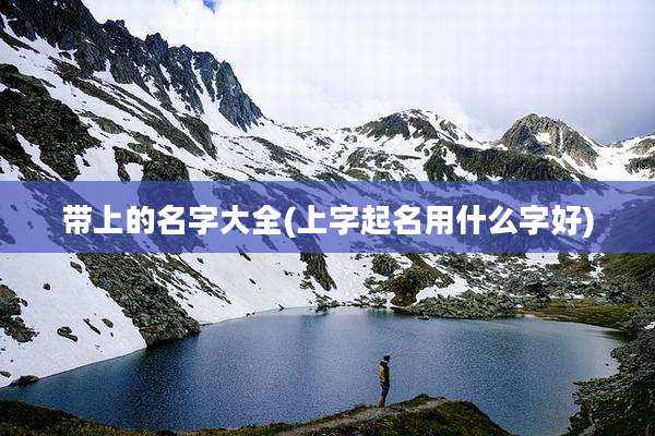 带上的名字大全(上字起名用什么字好)