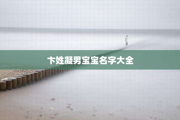 卞姓凝男宝宝名字大全