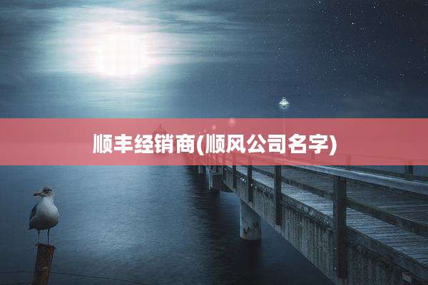 顺丰经销商(顺风公司名字)