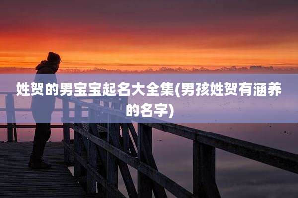 姓贺的男宝宝起名大全集(男孩姓贺有涵养的名字)