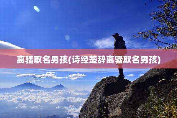 离骚取名男孩(诗经楚辞离骚取名男孩)