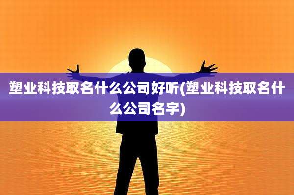 塑业科技取名什么公司好听(塑业科技取名什么公司名字)