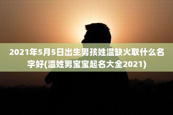 2021年5月5日出生男孩姓温缺火取什么名字好(温姓男宝宝起名大全2021)
