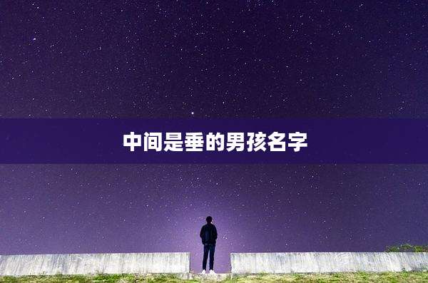 中间是垂的男孩名字