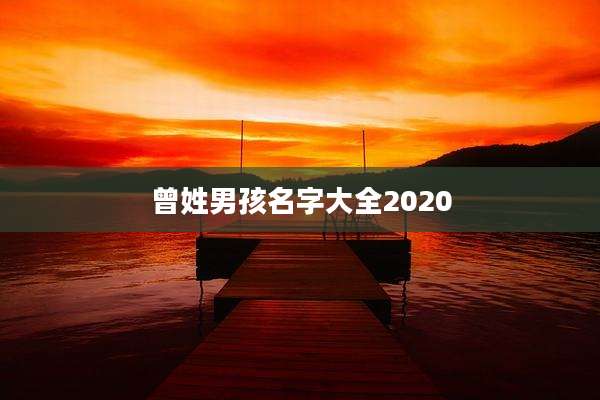 曾姓男孩名字大全2020