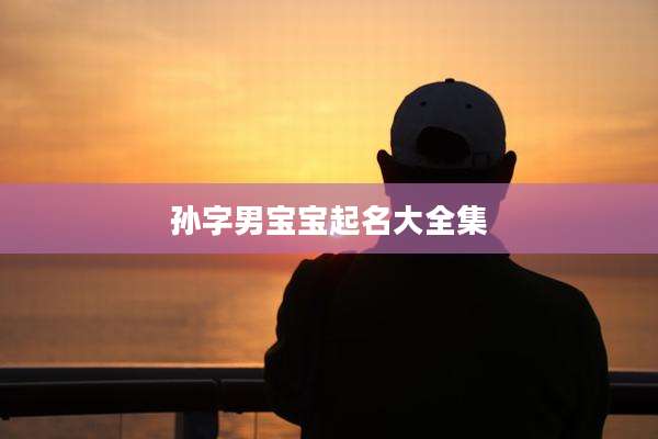 孙字男宝宝起名大全集