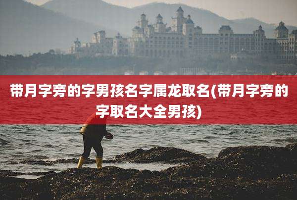 带月字旁的字男孩名字属龙取名(带月字旁的字取名大全男孩)