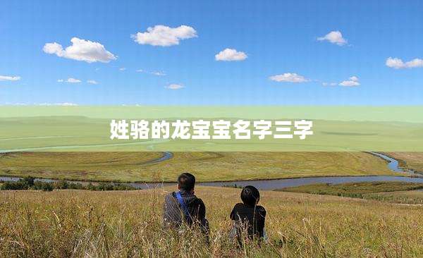 姓骆的龙宝宝名字三字