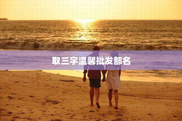 取三字温馨批发部名