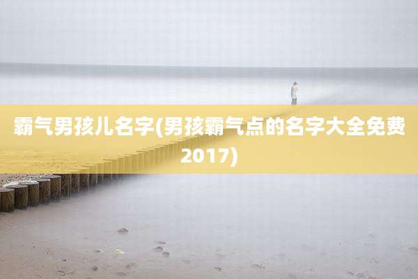 霸气男孩儿名字(男孩霸气点的名字大全免费2017)