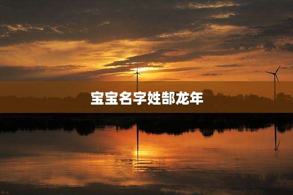 宝宝名字姓郜龙年