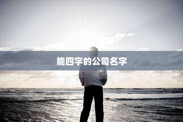 能四字的公司名字