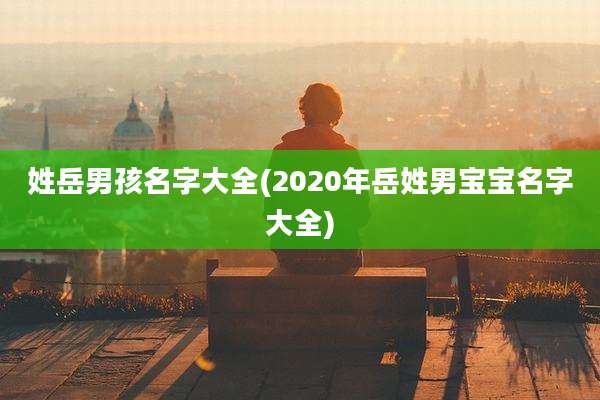 姓岳男孩名字大全(2020年岳姓男宝宝名字大全)