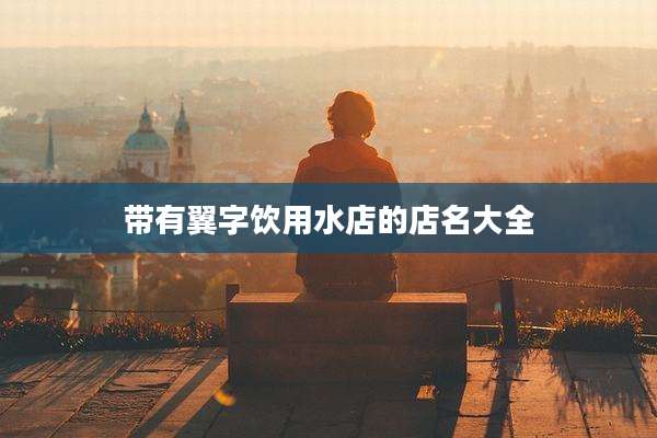 带有翼字饮用水店的店名大全