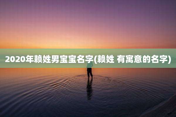 2020年赖姓男宝宝名字(赖姓 有寓意的名字)