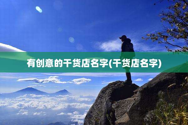 有创意的干货店名字(干货店名字)
