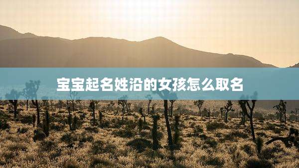 宝宝起名姓沿的女孩怎么取名
