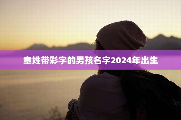 章姓带彩字的男孩名字2024年出生
