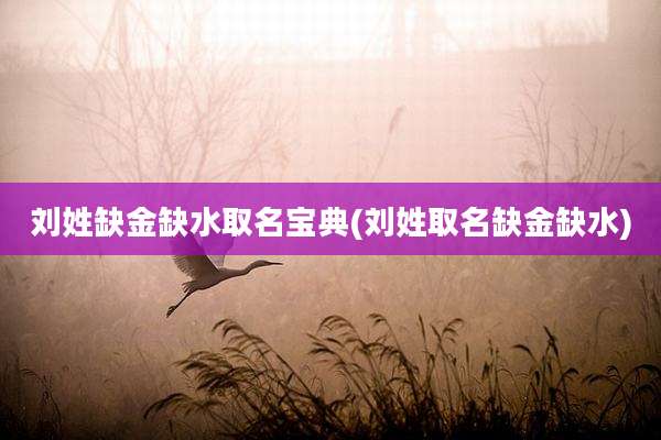 刘姓缺金缺水取名宝典(刘姓取名缺金缺水)