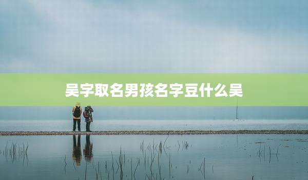 吴字取名男孩名字豆什么吴
