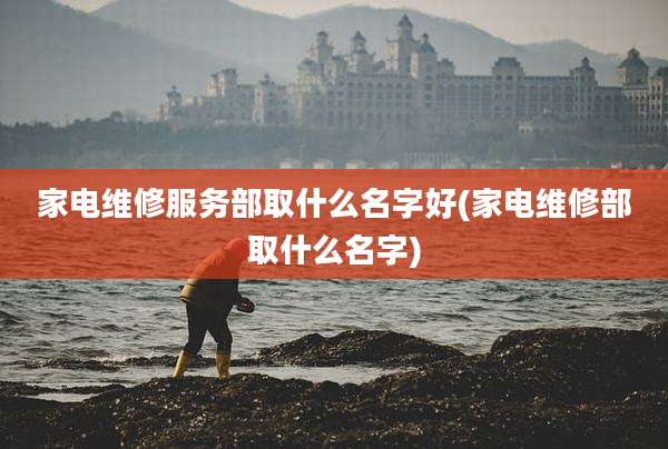 家电维修服务部取什么名字好(家电维修部取什么名字)