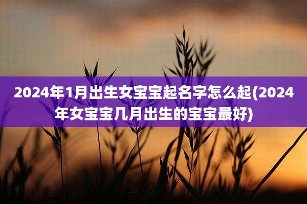 2024年1月出生女宝宝起名字怎么起(2024年女宝宝几月出生的宝宝最好)