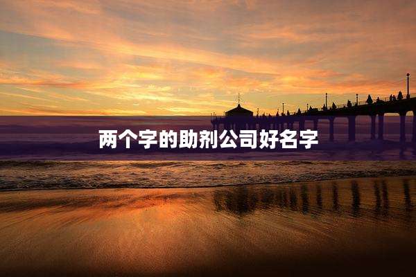 两个字的助剂公司好名字