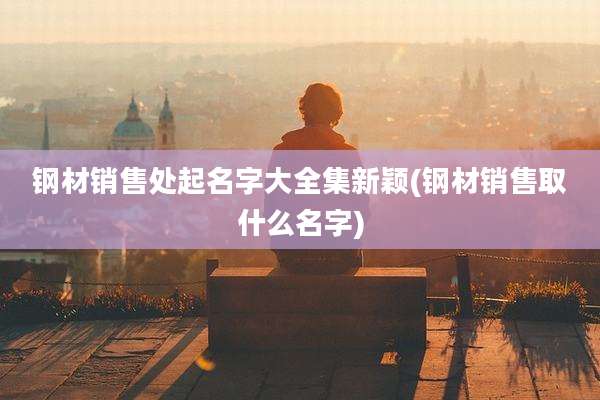 钢材销售处起名字大全集新颖(钢材销售取什么名字)