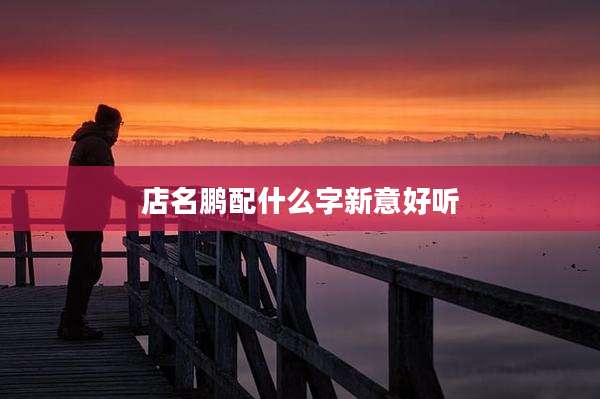 店名鹏配什么字新意好听