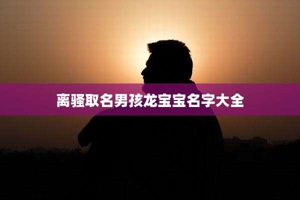离骚取名男孩龙宝宝名字大全