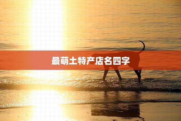 最萌土特产店名四字