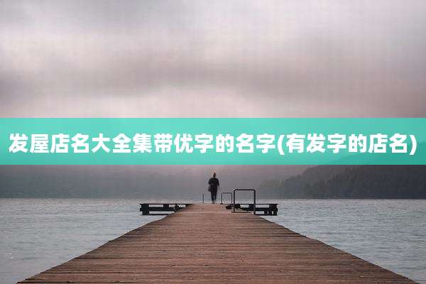 发屋店名大全集带优字的名字(有发字的店名)