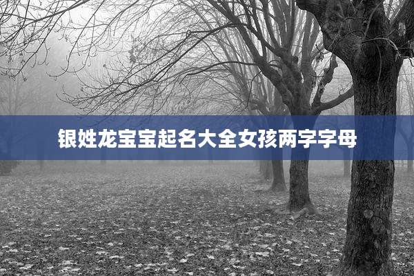 银姓龙宝宝起名大全女孩两字字母