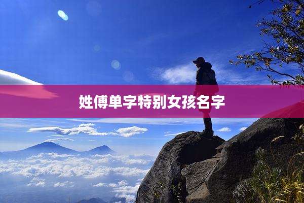 姓傅单字特别女孩名字