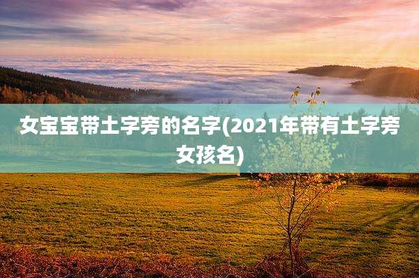 女宝宝带土字旁的名字(2021年带有土字旁女孩名)