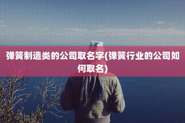 弹簧制造类的公司取名字(弹簧行业的公司如何取名)