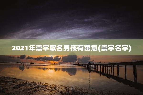 2021年崇字取名男孩有寓意(崇字名字)