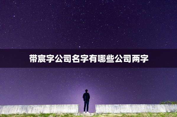 带宸字公司名字有哪些公司两字