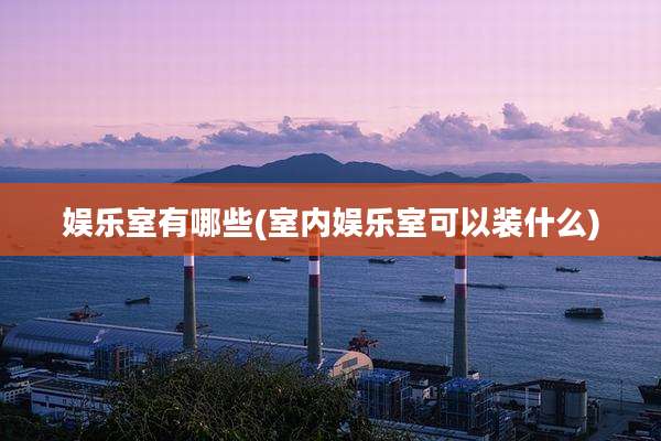 娱乐室有哪些(室内娱乐室可以装什么)