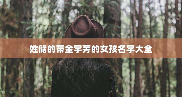 姓储的带金字旁的女孩名字大全