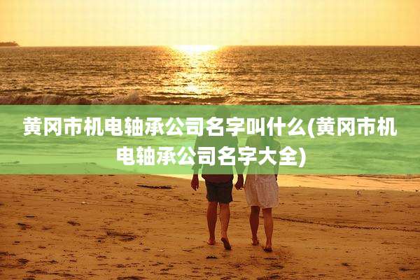 黄冈市机电轴承公司名字叫什么(黄冈市机电轴承公司名字大全)