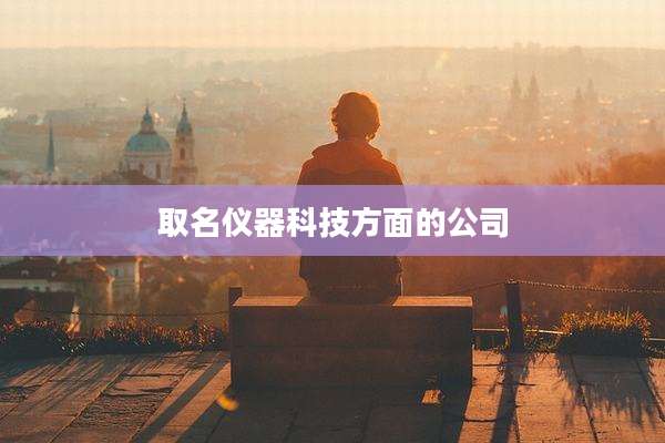 取名仪器科技方面的公司