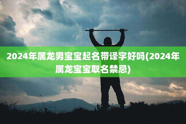 2024年属龙男宝宝起名带译字好吗(2024年属龙宝宝取名禁忌)