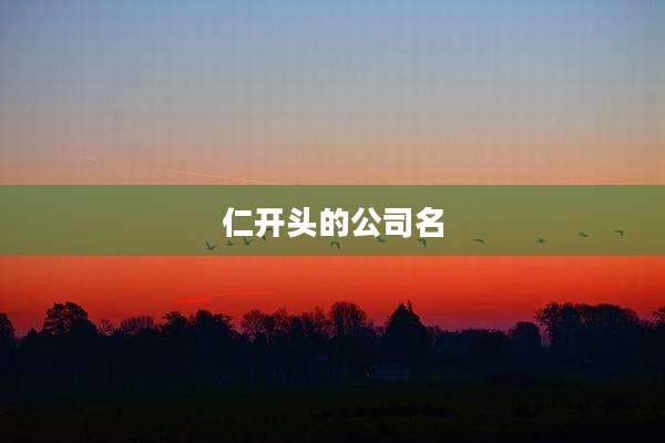 仁开头的公司名