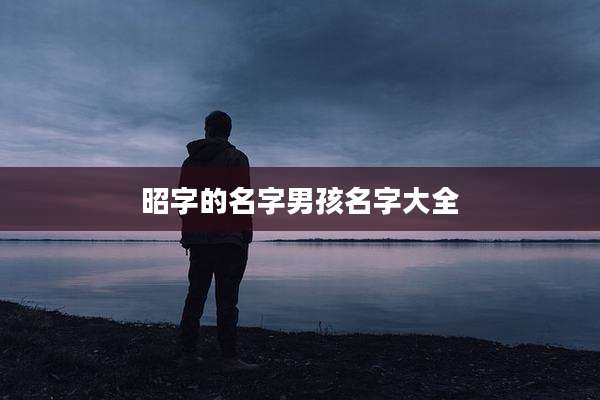 昭字的名字男孩名字大全