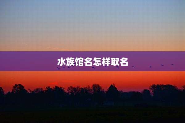 水族馆名怎样取名