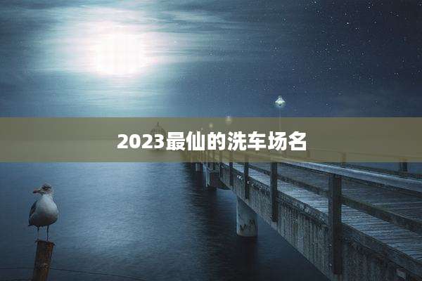 2023最仙的洗车场名